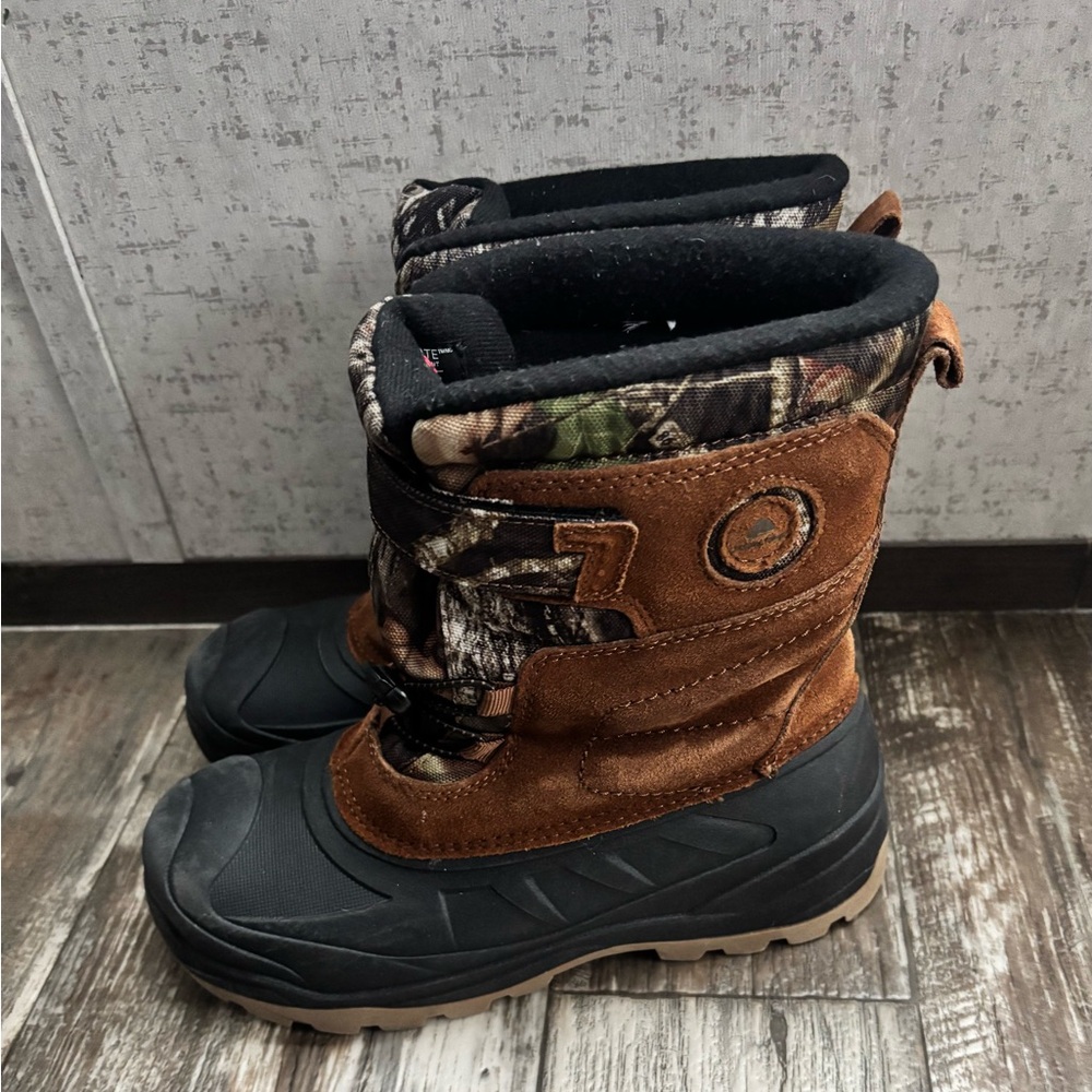 Ozark Trail Kids Boots - Camouflage and Brown